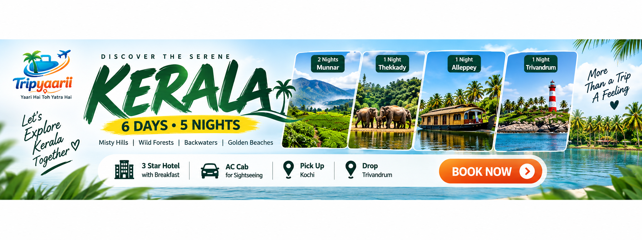 6 Days 5 Night Kerala Package